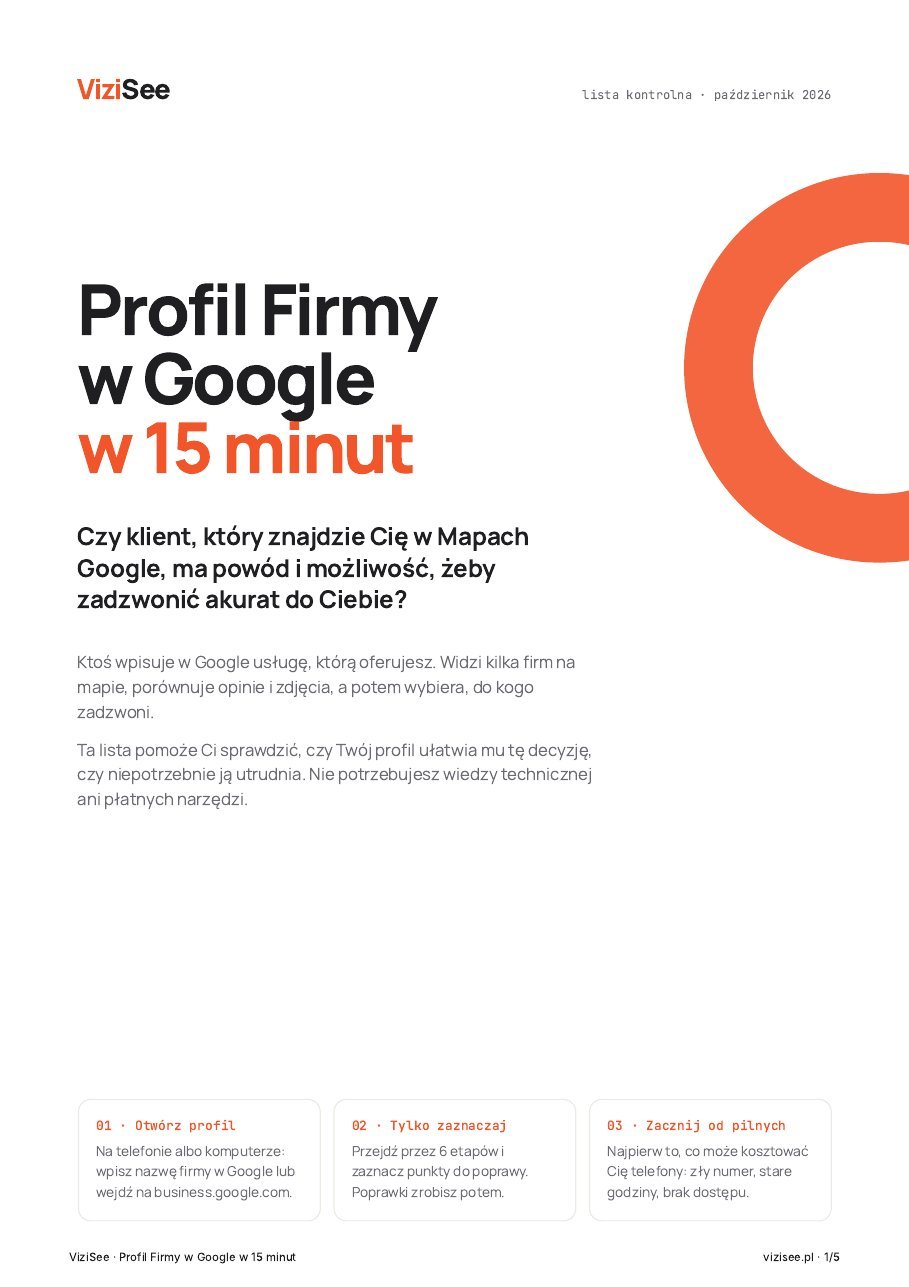 Profil Firmy w Google w 15 minut